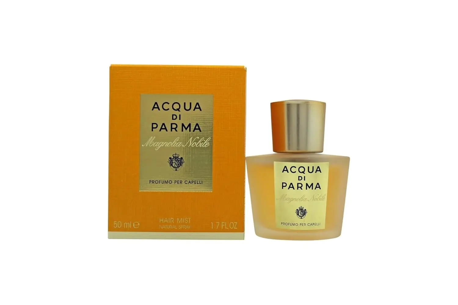 Acqua Di Parma Magnolia Nobile hair mist with bergamot, pink, and vanilla notes.