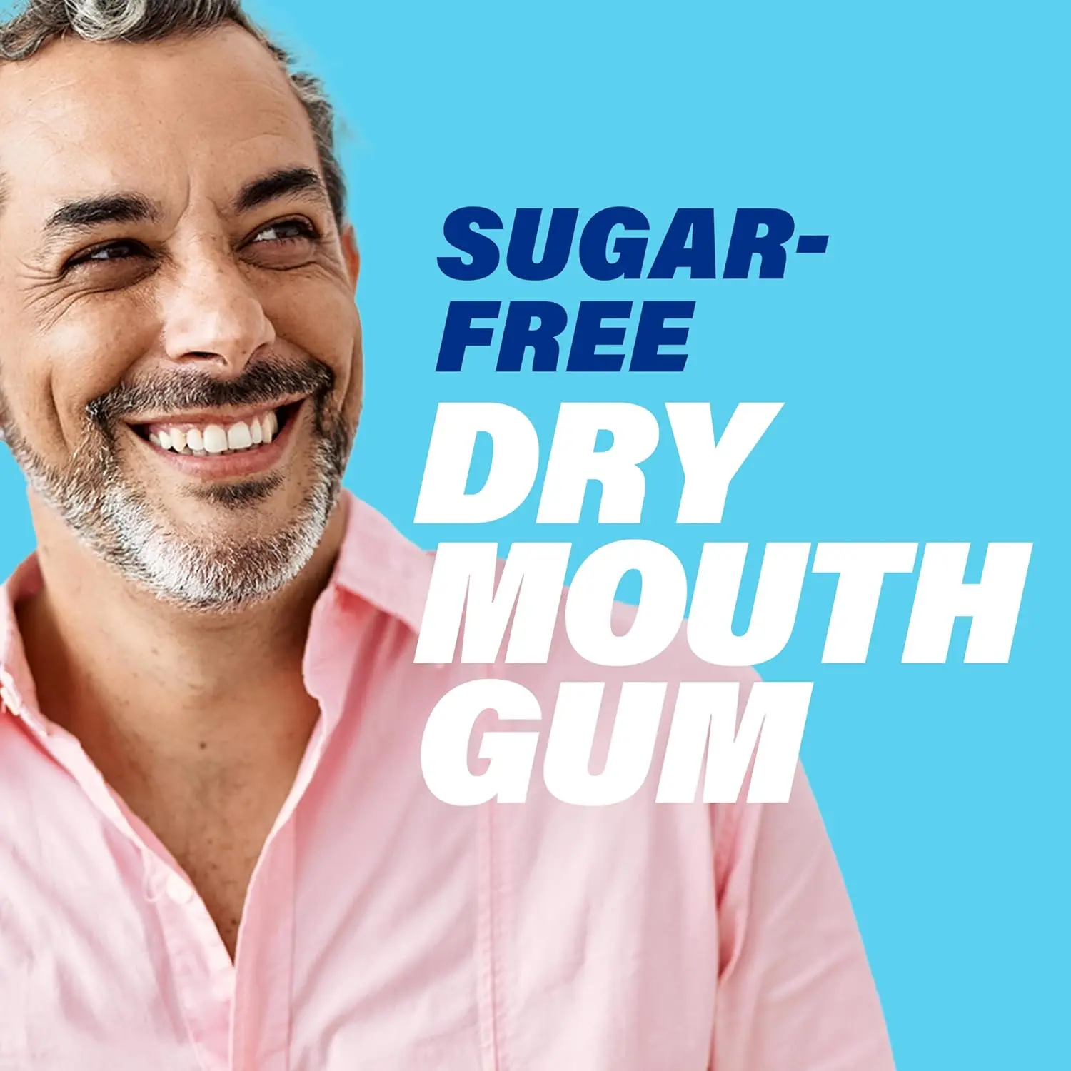 This is a 20-count pack of ACT Dry Mouth Moisturizing Gum with Xylitol in a sugar-free soothing mint flavor.