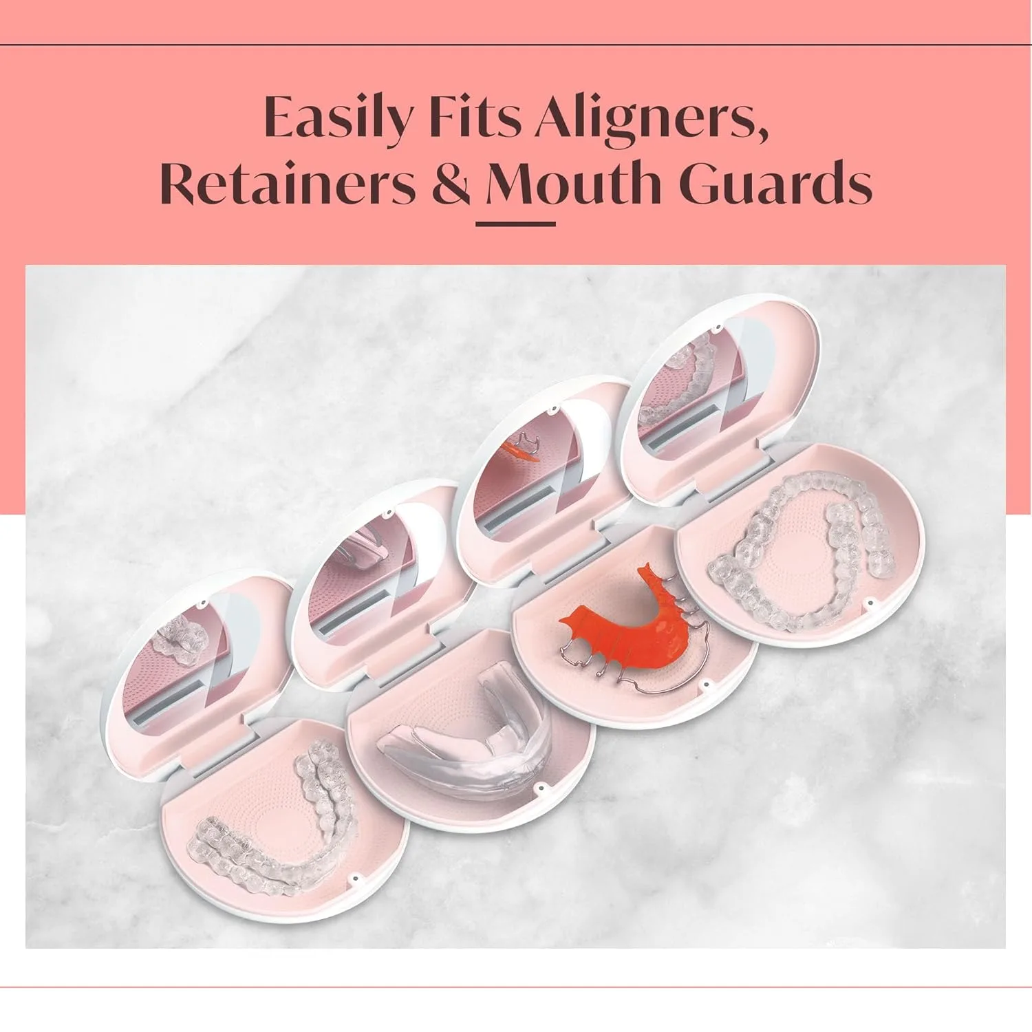 Aligner Retainer Case - Mirror & Magnetic Lock - Image 4