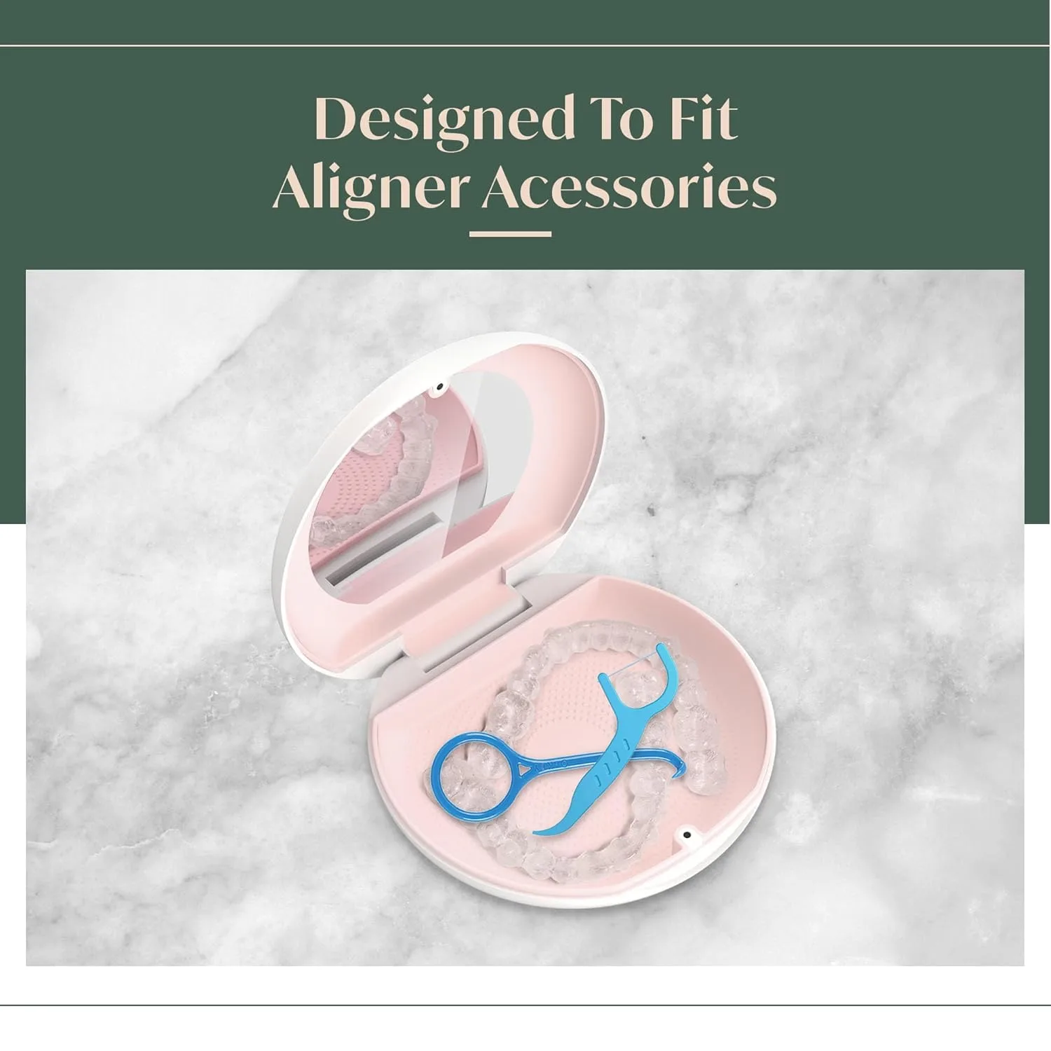 Aligner Retainer Case - Mirror & Magnetic Lock - Image 5
