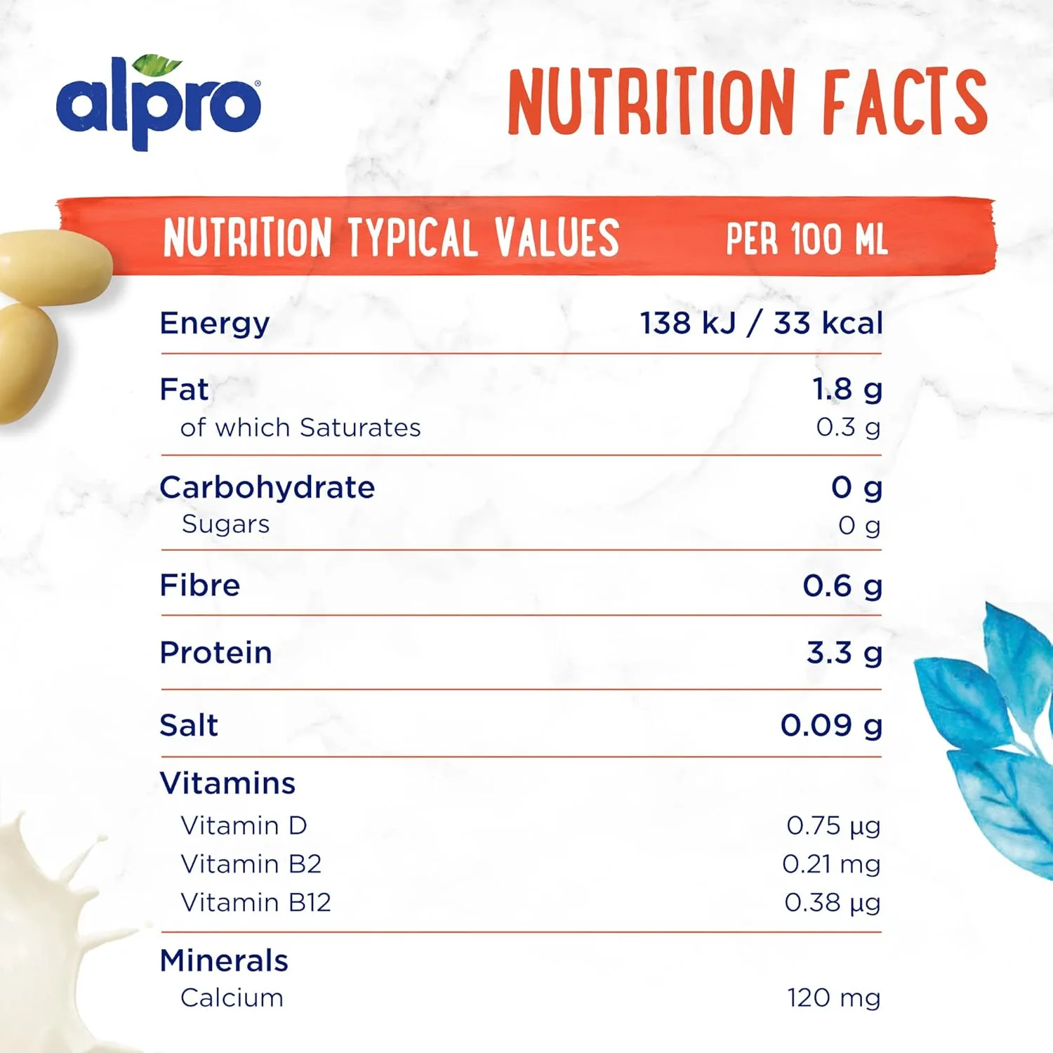 Alpro Soya Unsweetened Drink - Plant-Based & Dairy-Free - Image 2
