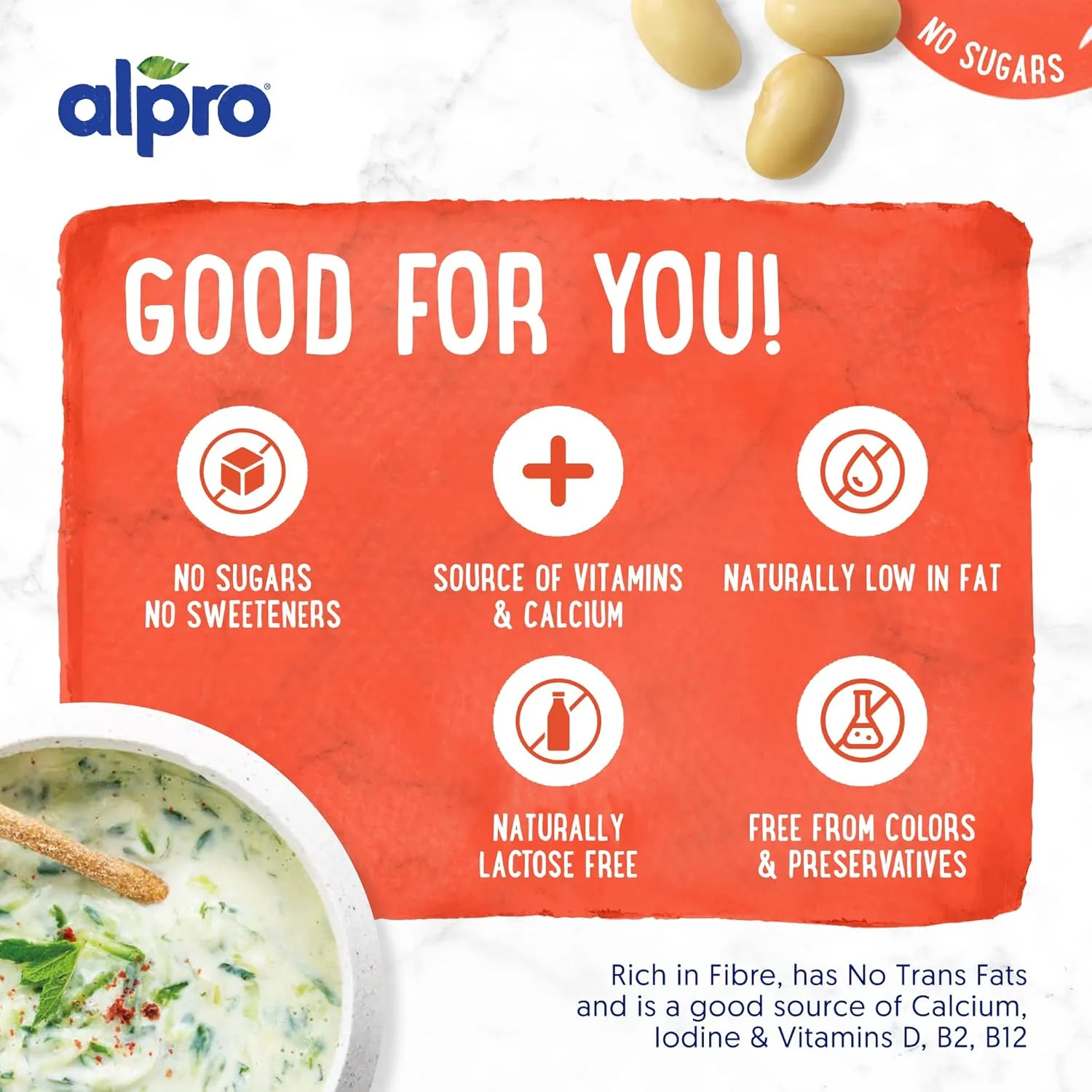 Alpro Soya Unsweetened Drink - Plant-Based & Dairy-Free - Image 4