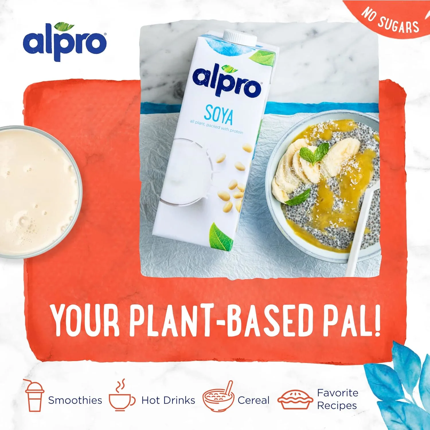 Alpro Soya Unsweetened Drink - Plant-Based & Dairy-Free - Image 5