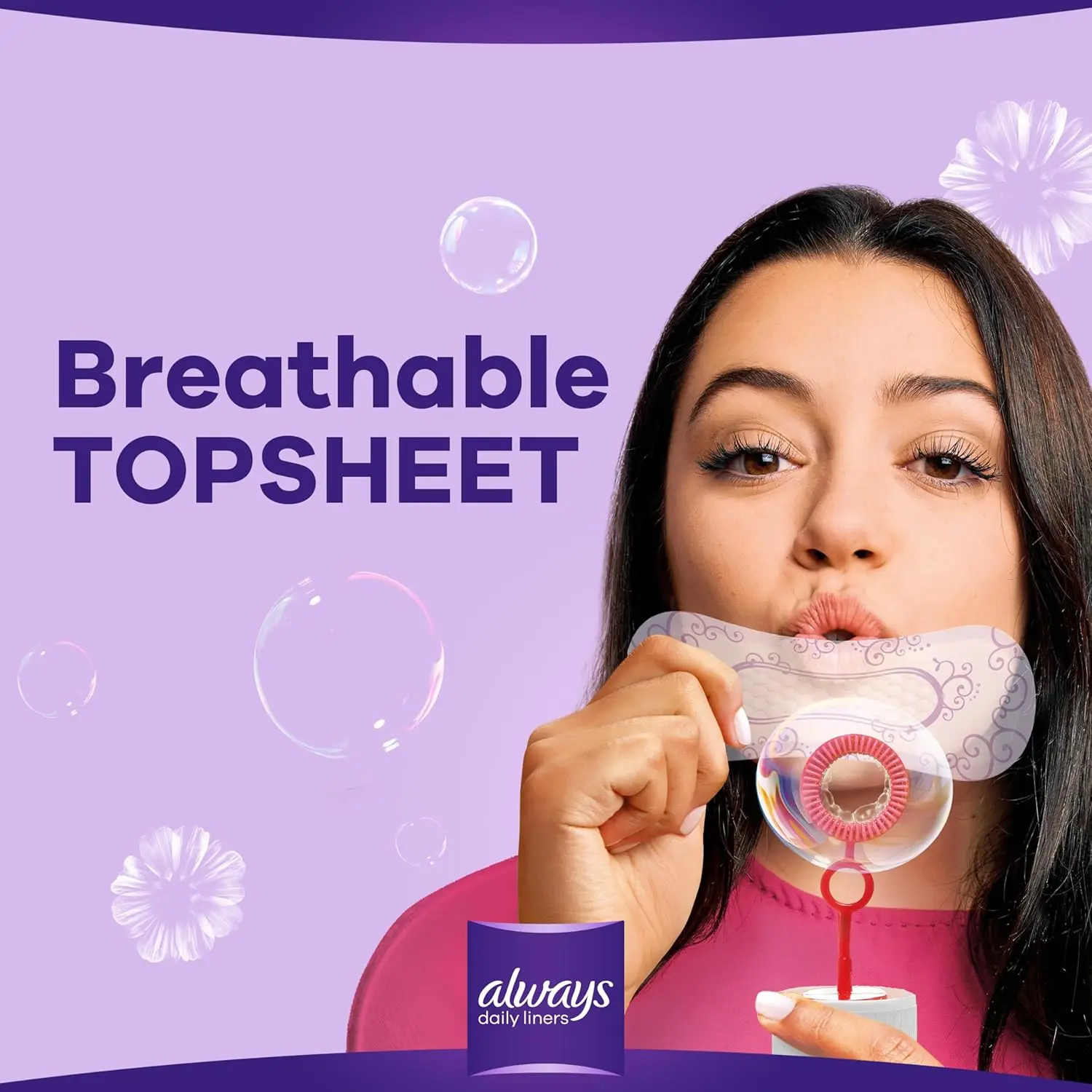 Always Daily Liners Extra Protect Large pantyliners provide up to 100% odour protection, with added side protection and a soft, absorbent top sheet for daily freshness and comfort.