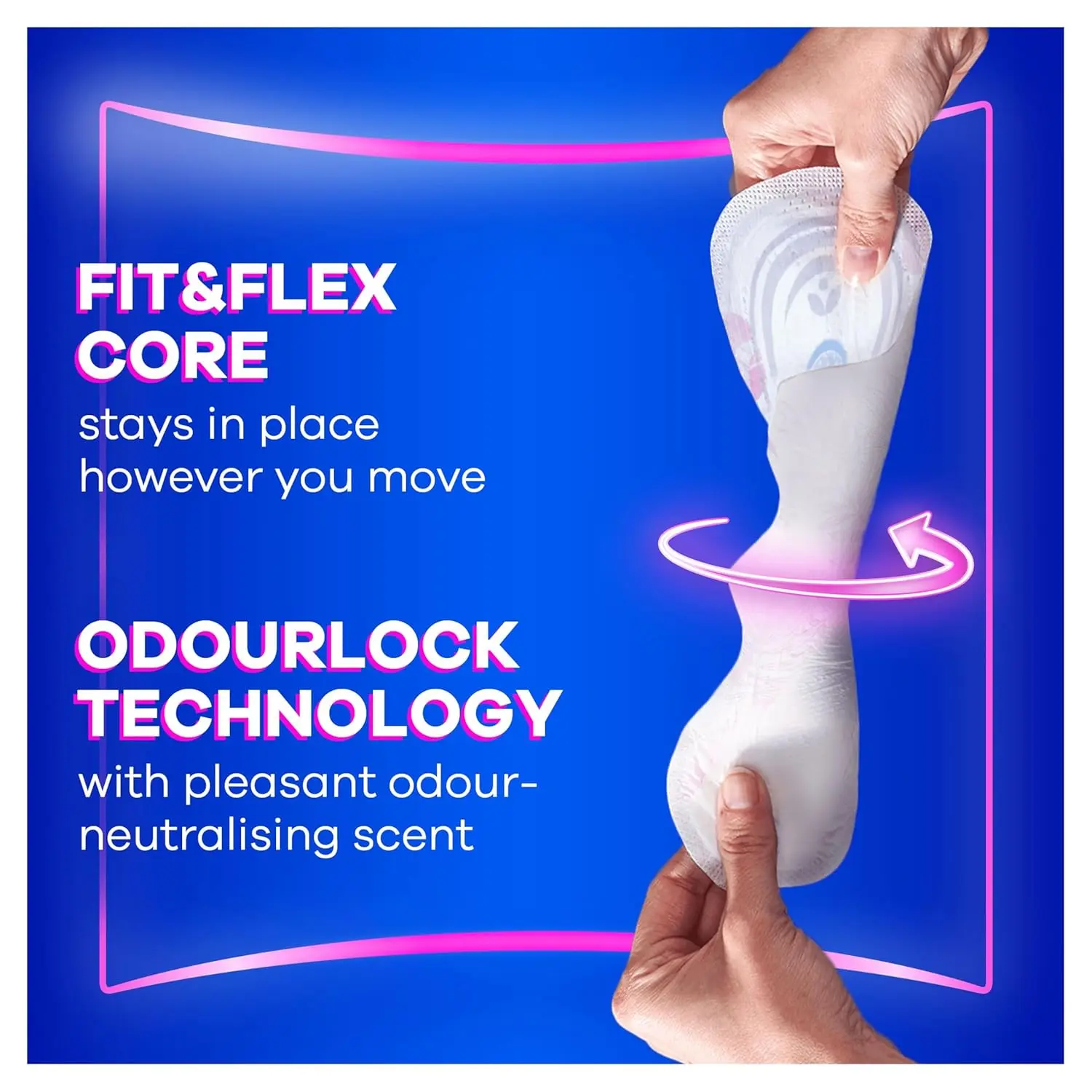 Always Platinum Normal sanitary pads with wings, offering comfort, protection, and odour neutralisation in a dermatologically tested design.