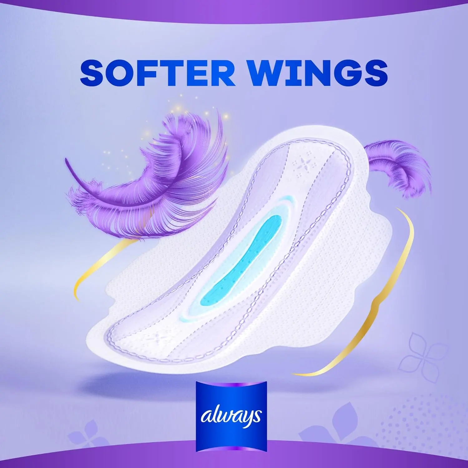 This image shows a pack of Always Ultra Thin All In One Night Large sanitary pads with wings, offering zero compromise on protection, a dry topsheet, clean absorption technology, and odor neutralizing technology for a fresh and comfortable feeling.
