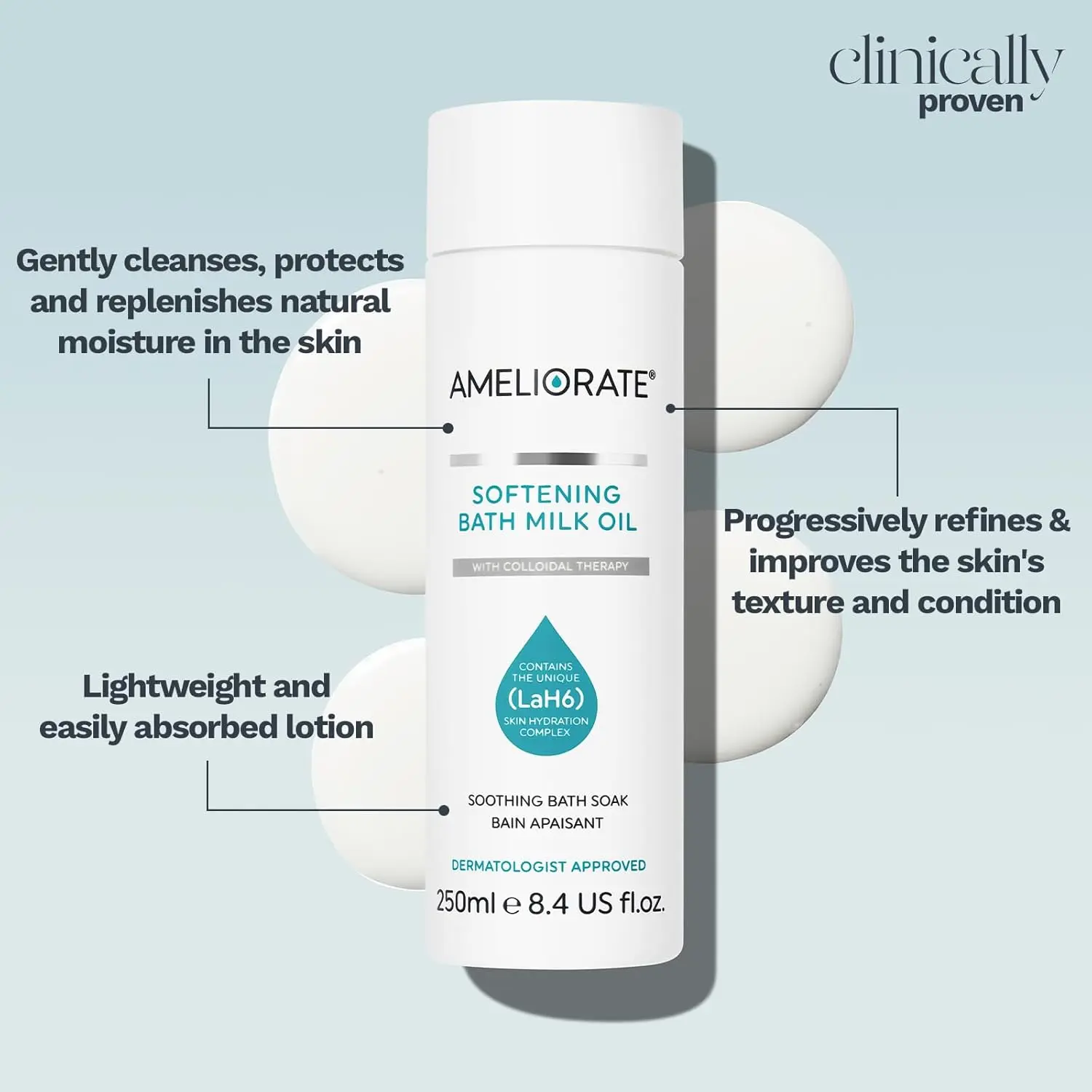 AMELIORATE Bath Milk Oil | KP, Dry Skin | Moisturising - Image 2