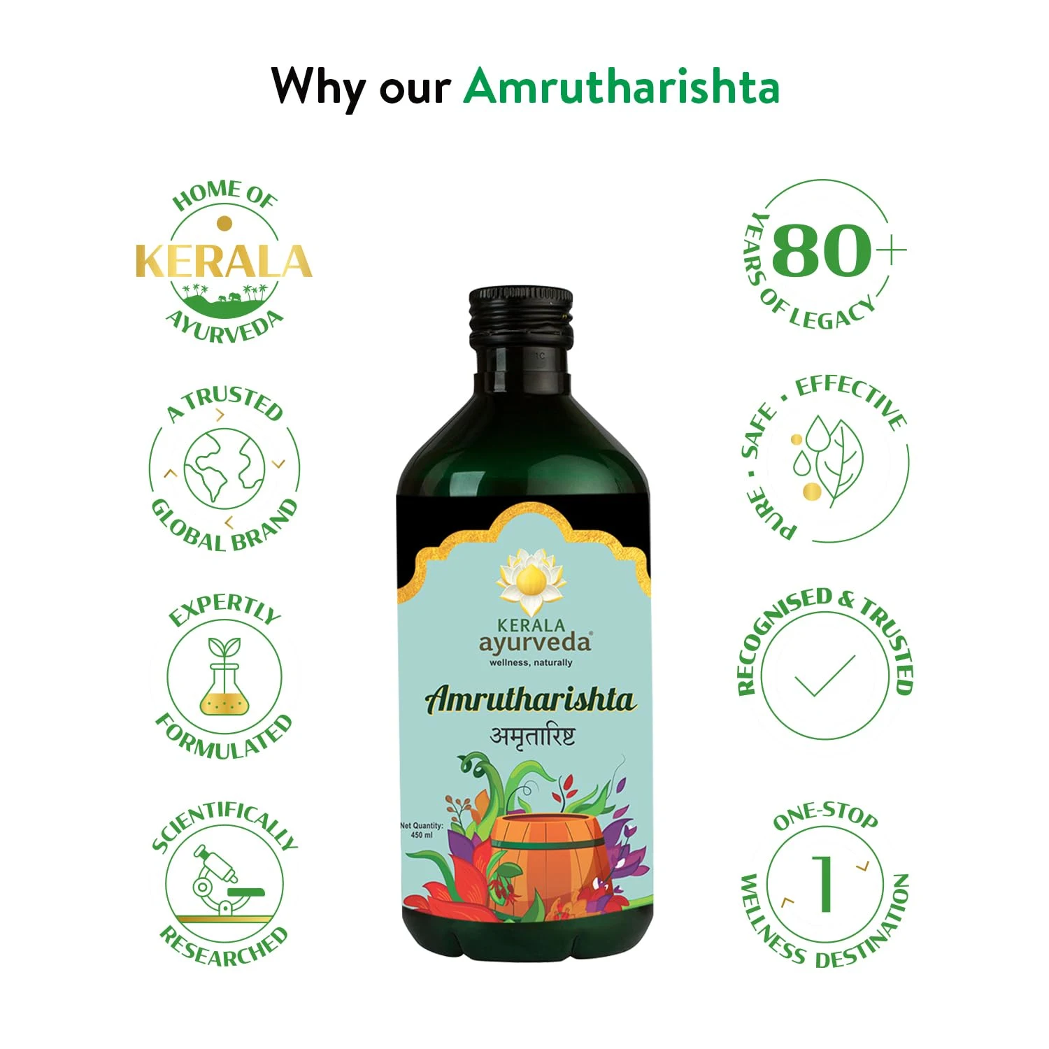 Amrutharishtam Immunity Booster - 435ml - Image 5