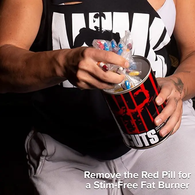 Universal Animal Cuts supplement for extreme definition and vascularity, designed to help athletes reduce water retention and achieve maximum striations and cuts while supporting a healthy appetite during bodybuilding.