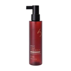 Red anti-hair loss serum treats thinning hair, supports scalp health, and improves elasticity for stronger, healthier hair.