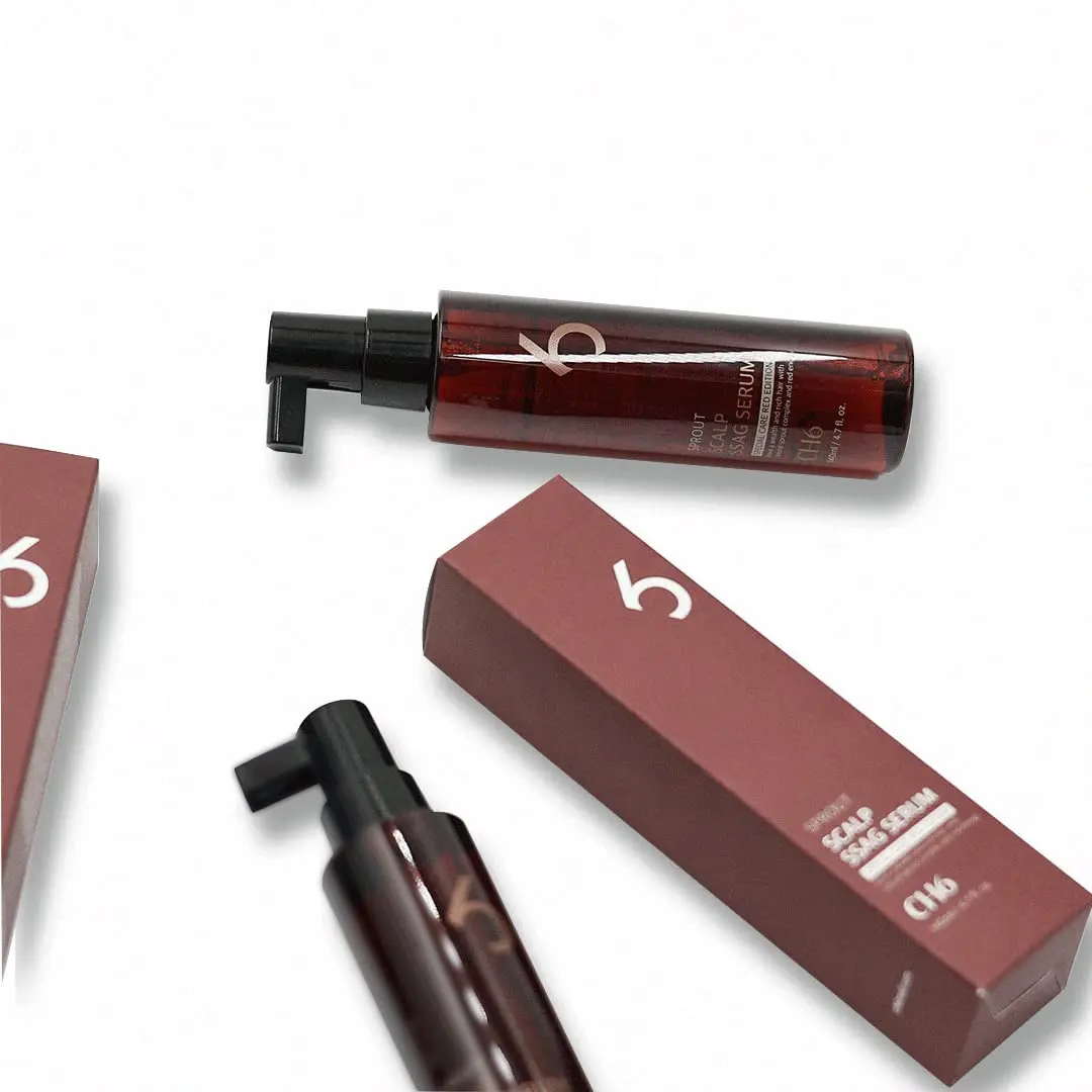 Red anti-hair loss serum treats thinning hair, supports scalp health, and improves elasticity for stronger, healthier hair.