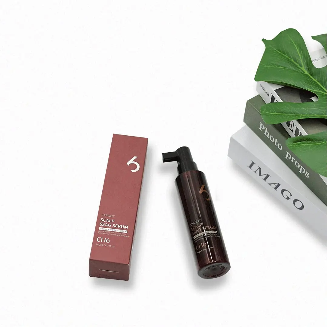 Red anti-hair loss serum treats thinning hair, supports scalp health, and improves elasticity for stronger, healthier hair.