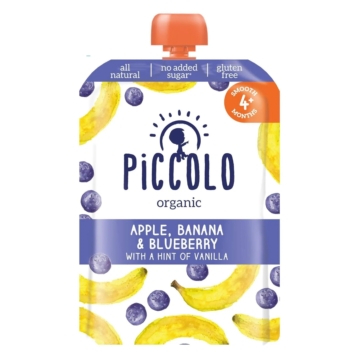 PICCOLO Organic Apple, Banana Yoghurt - Kids Snack