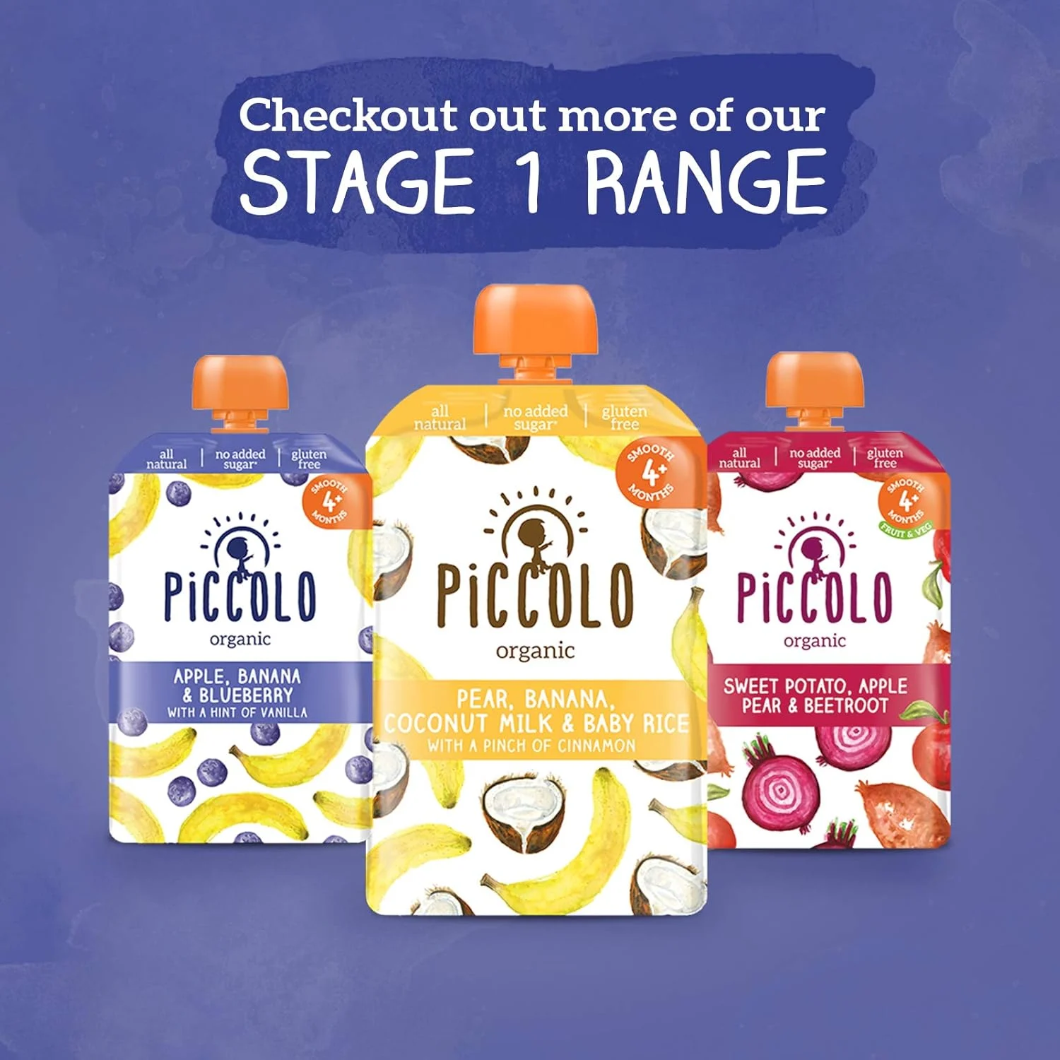 PICCOLO Organic Apple, Banana Yoghurt - Kids Snack - Image 4