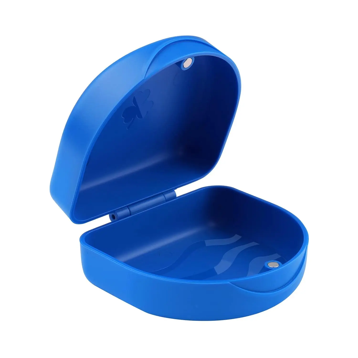The blue ARGOMAX aligner case provides a safe and hygienic space for storing Invisalign aligners and retainers, made from durable, food-grade thermoplastic material.