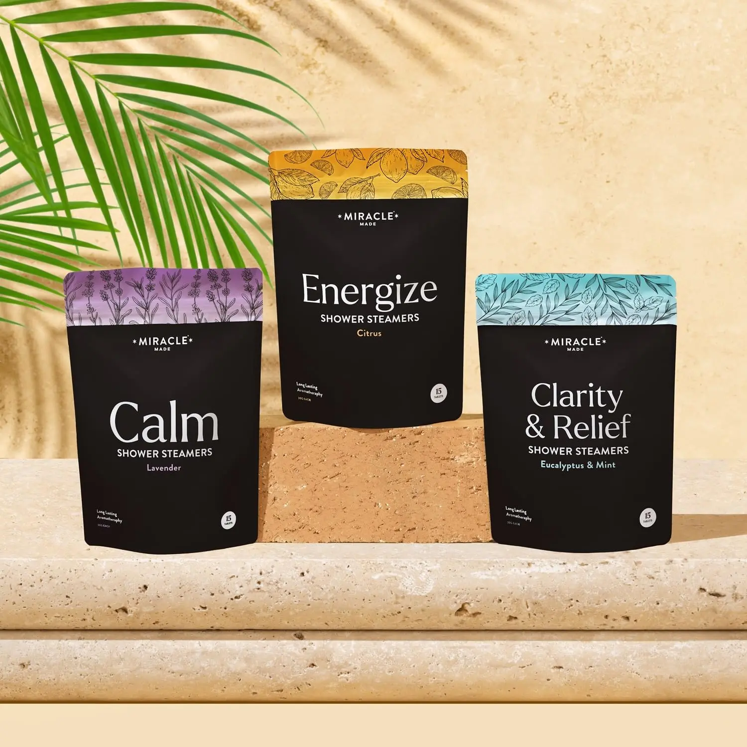 Enjoy a spa-like experience with these lavender aromatherapy shower steamers that release a calming, plant-based essential oil fragrance to create a relaxing and peaceful self-care ritual.