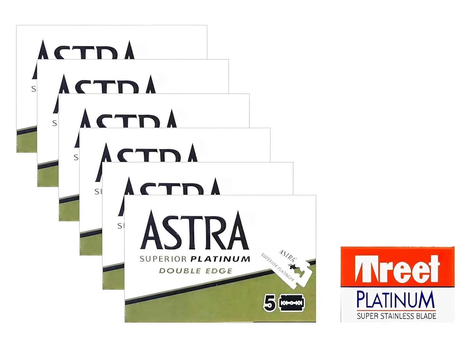 ASTRA Platinum Razor Blades 30 + Voskhod Blade