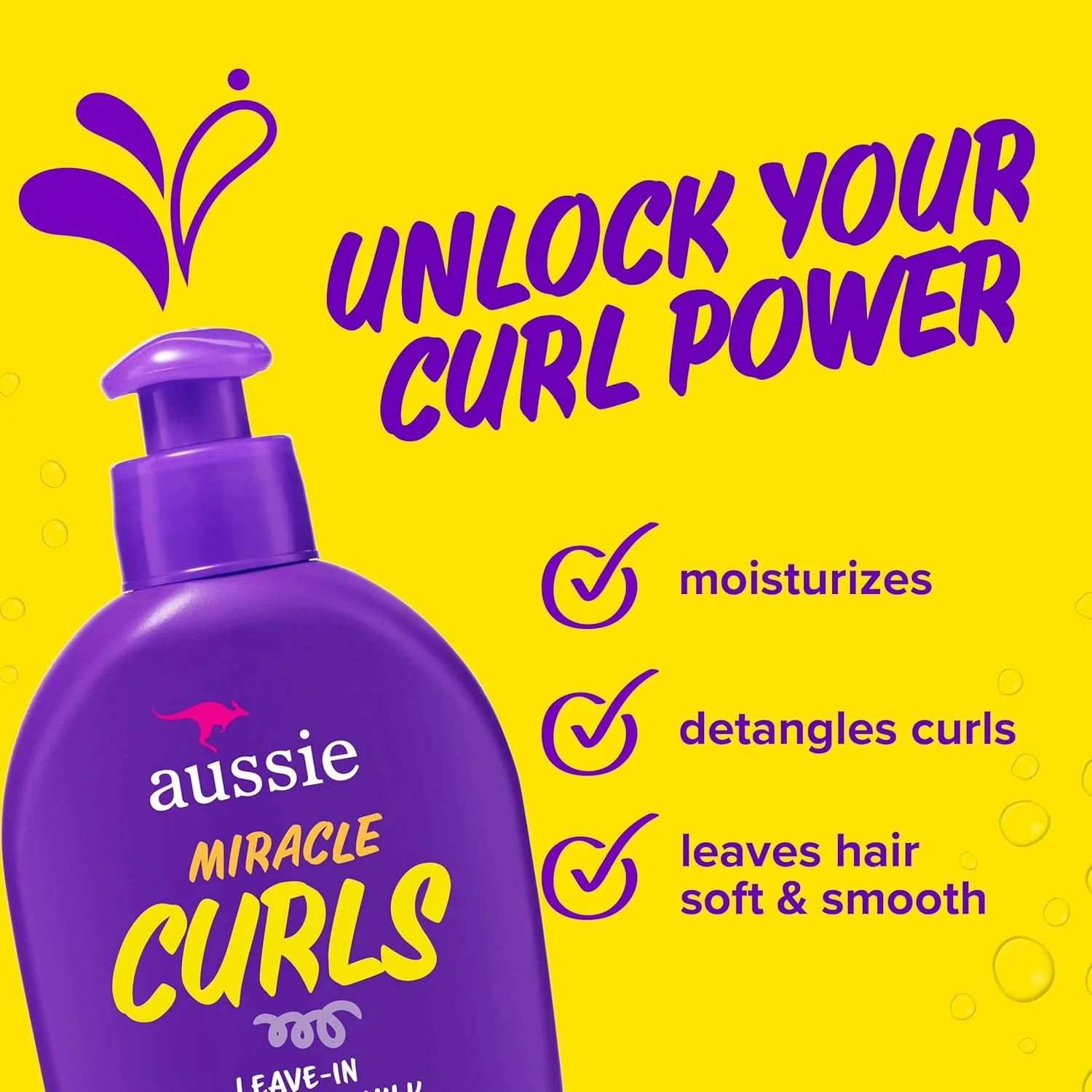 Aussie Curls Leave-In Detangler: Coconut Jojoba Oil - Image 3