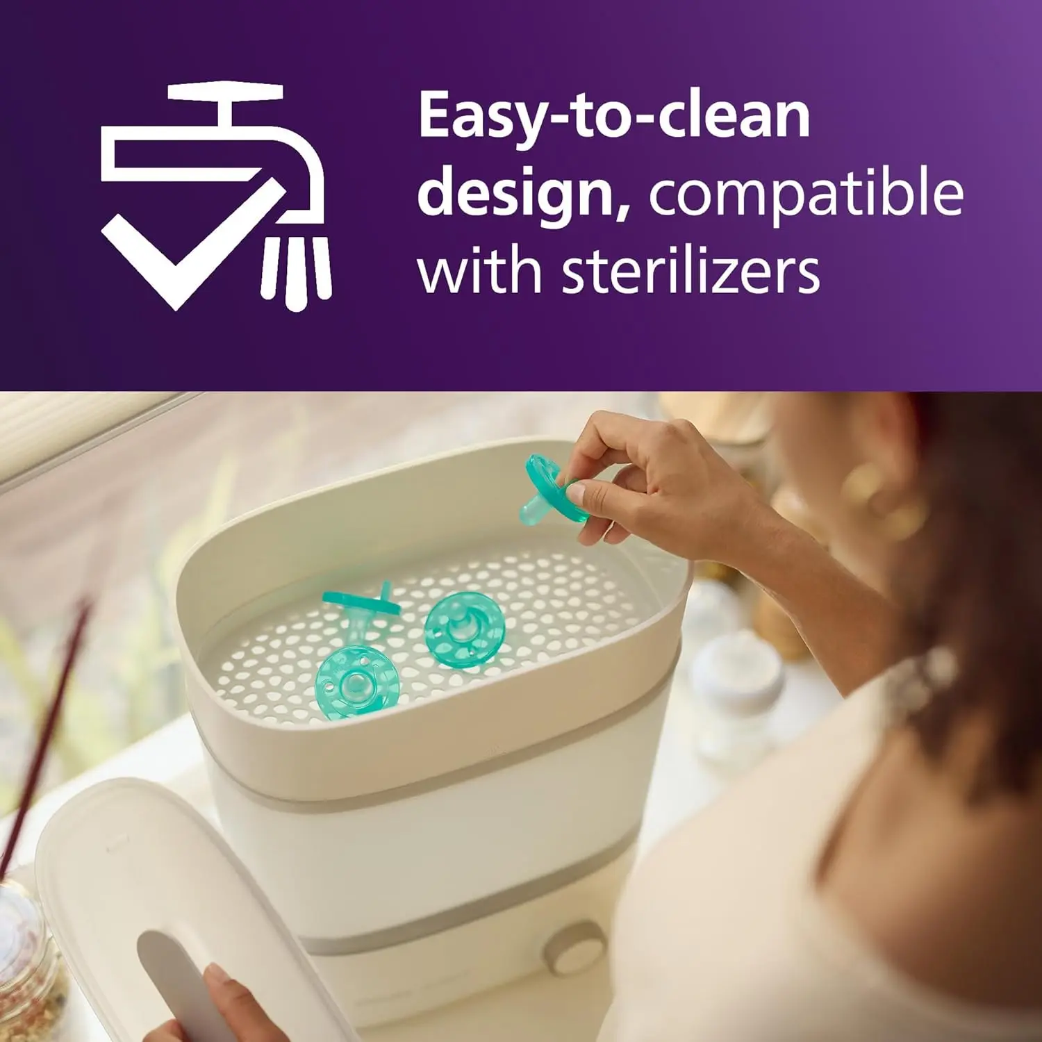 Philips Avent Soothie 3-18m Pacifiers - Green 4-Pack - Image 5