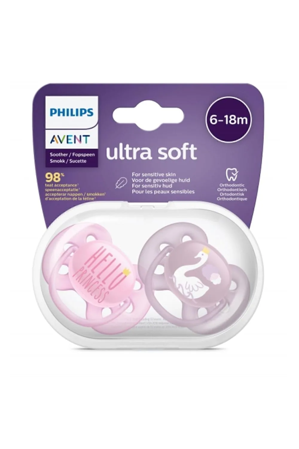 Philips Avent Ultra Soft Pacifier 6-18m - 2 Pack
