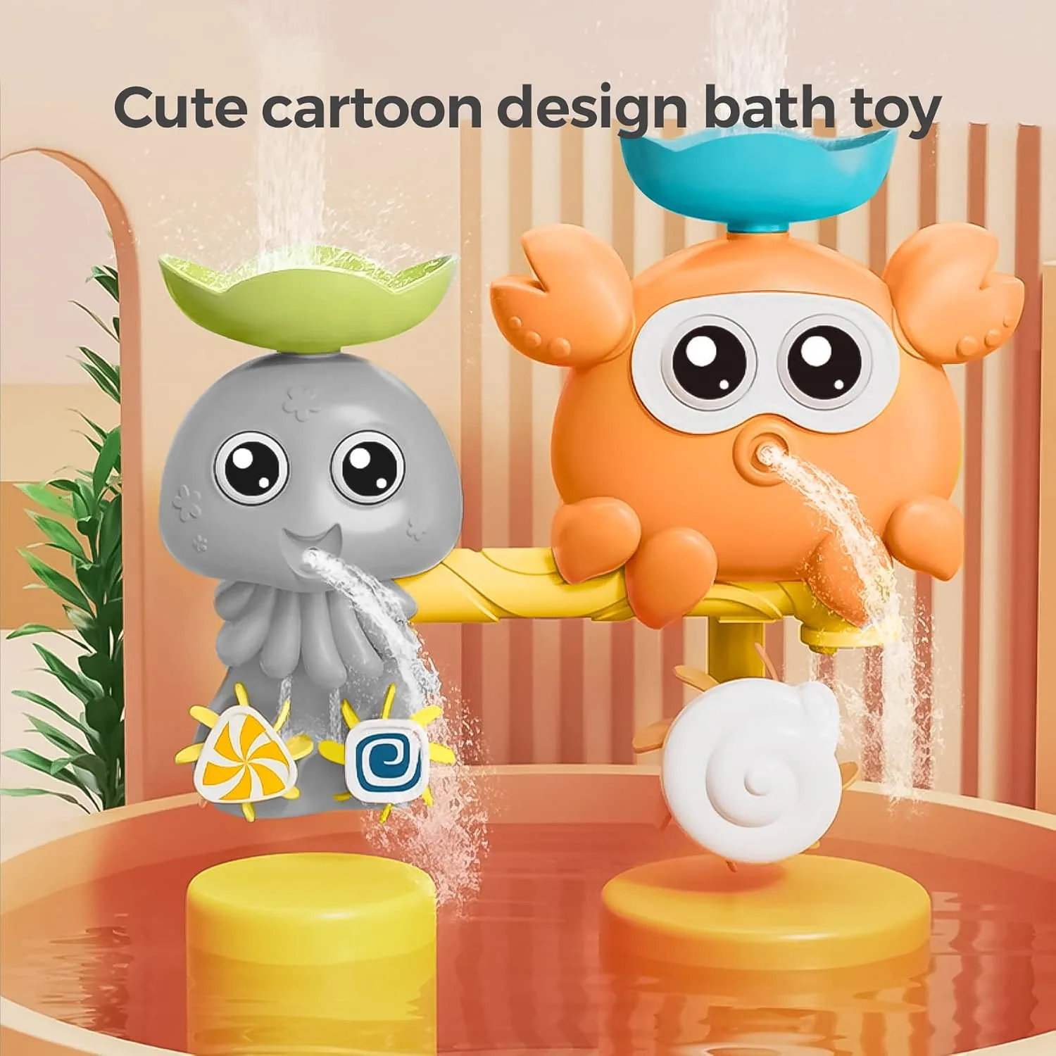 Baby Bath Toys Slide Track Bathtub Toy - Image 2