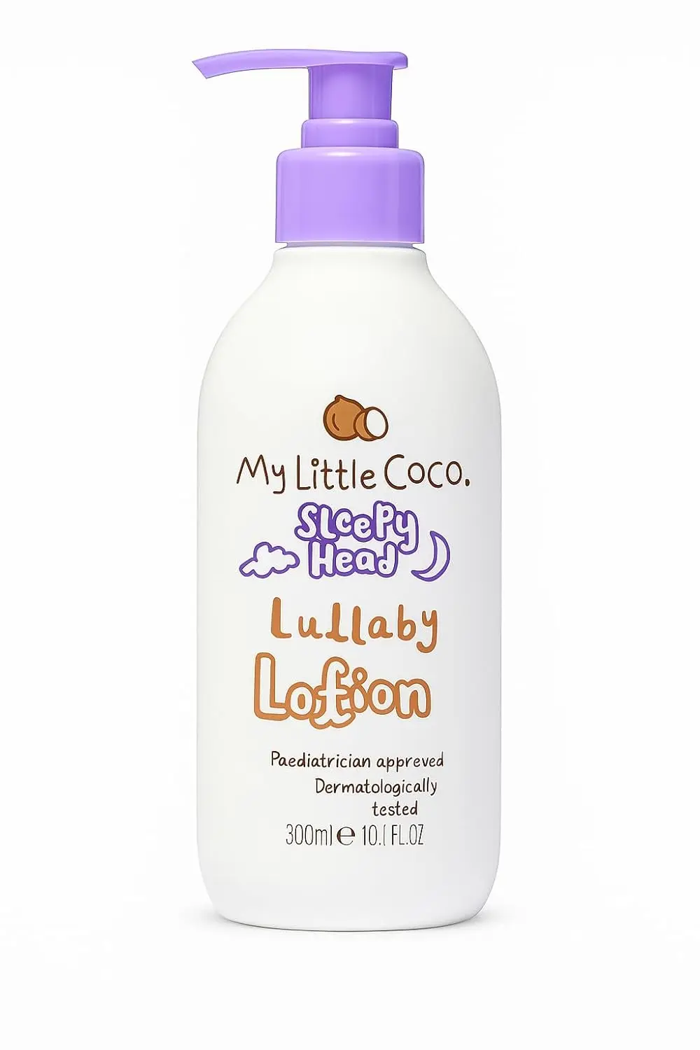 My Little Coco Sleepy Head baby bubble bath creates fluffy bubbles with organic coconut oil and a soothing lavender, chamomile, and vanilla scent to gently cleanse and nourish delicate skin.