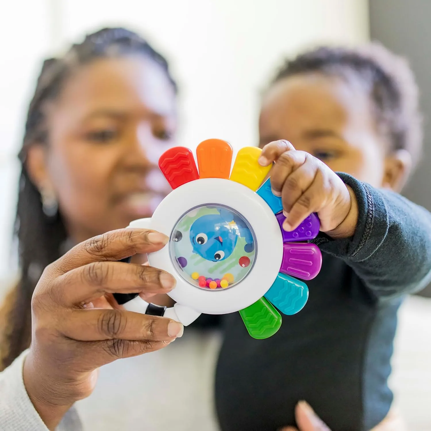 Baby Einstein Octopus Teether Rattle Sensory Toy - Image 3