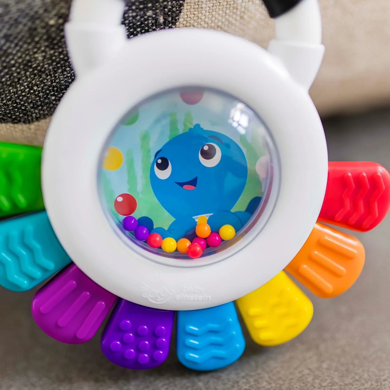 Baby Einstein Octopus Teether Rattle Sensory Toy - Image 5