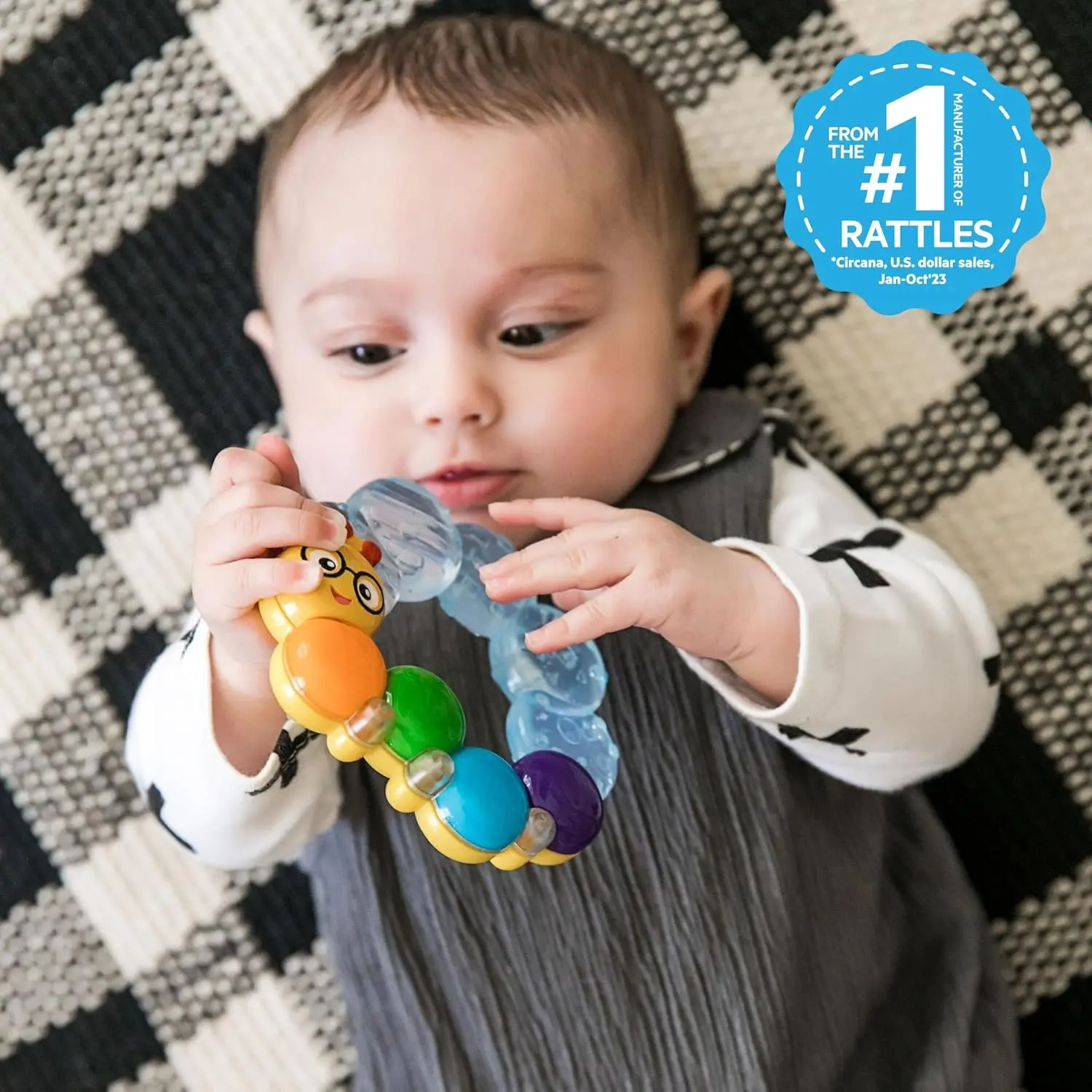Baby Einstein Teether Rattle - Chill Teething Relief - Image 2