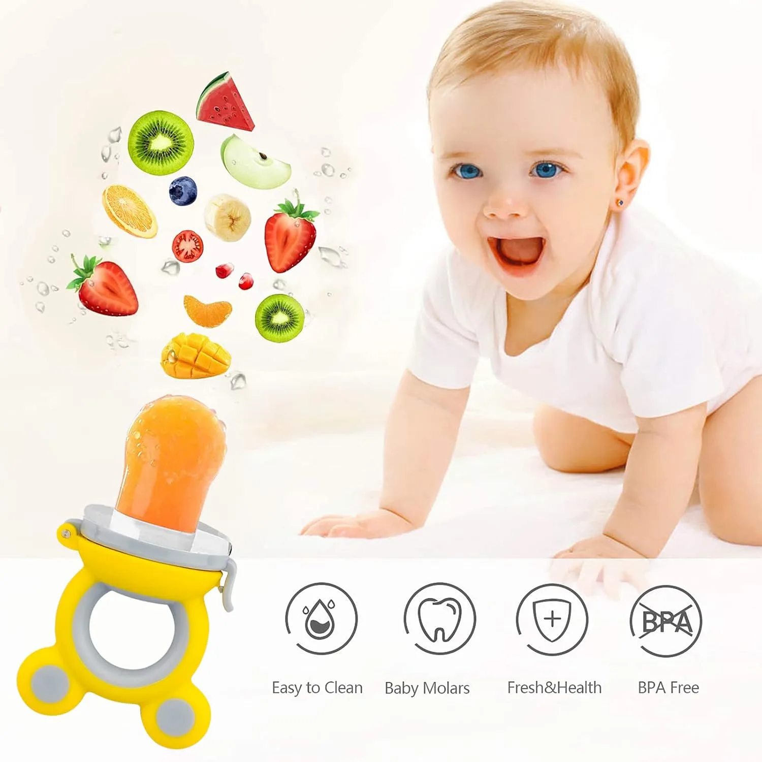 Baby Food Feeder Pacifier Fruit Teething Toy - Image 2