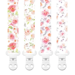 Baby Pacifier Clip 4 Pack Unisex Soothie Holder