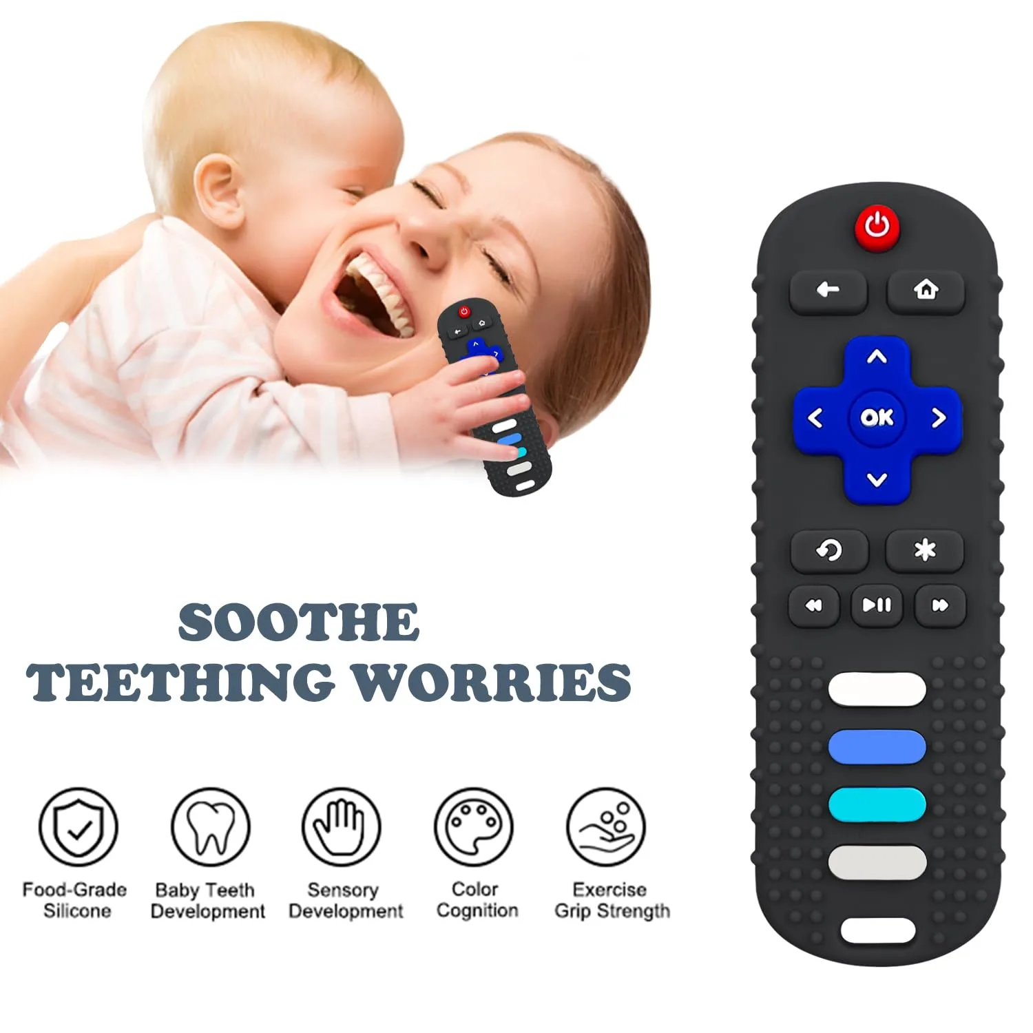 Baby Teething Toy Remote Control - YAPROMO - Image 3