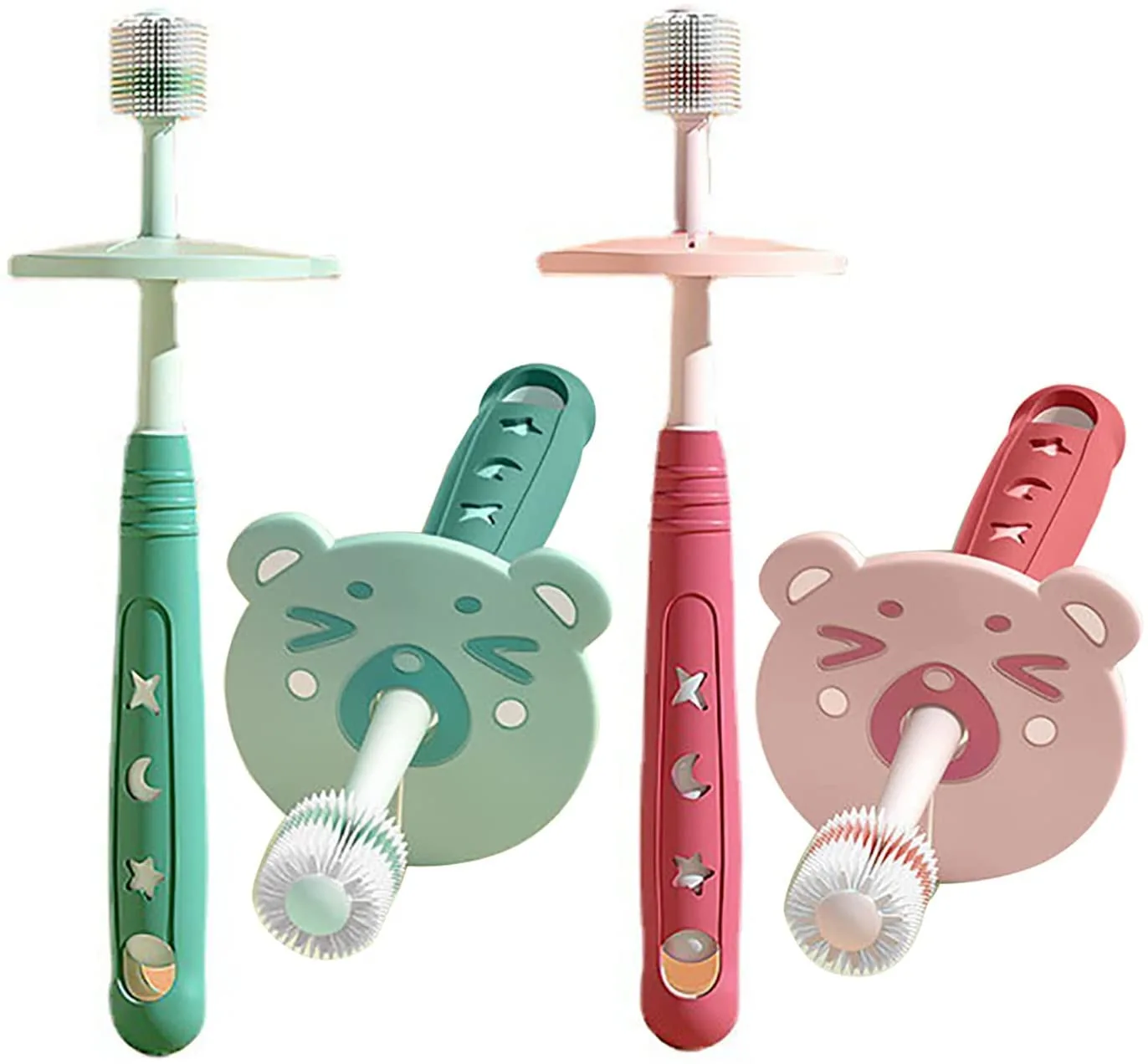 Baby Toothbrush 0-6 Years Soft Bristles 2-Pack