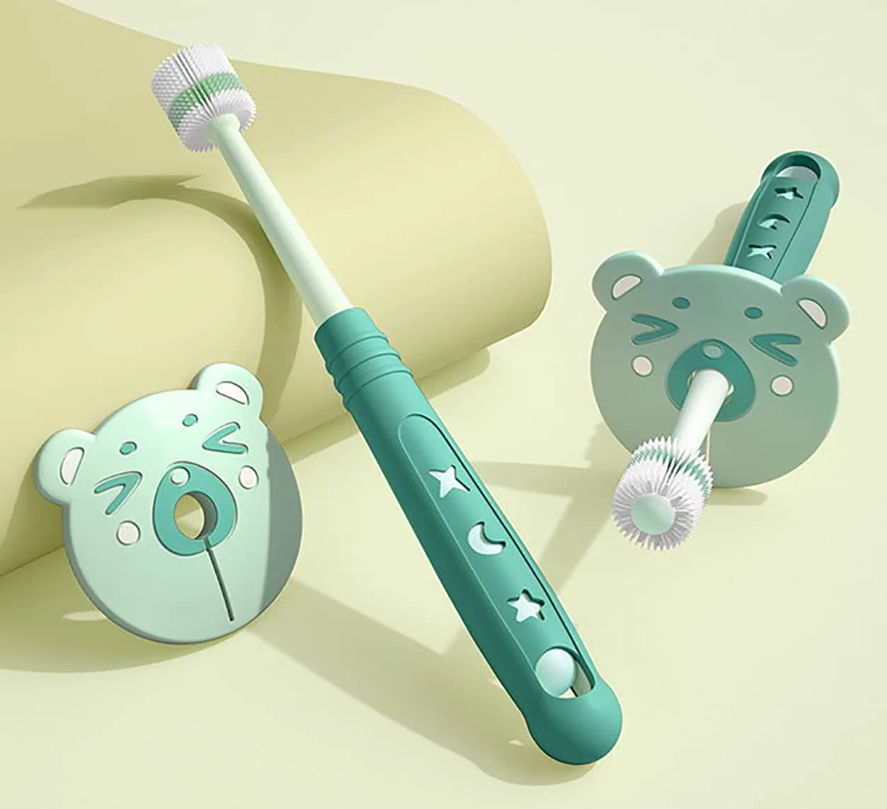 Baby Toothbrush 0-6 Years Soft Bristles 2-Pack - Image 3