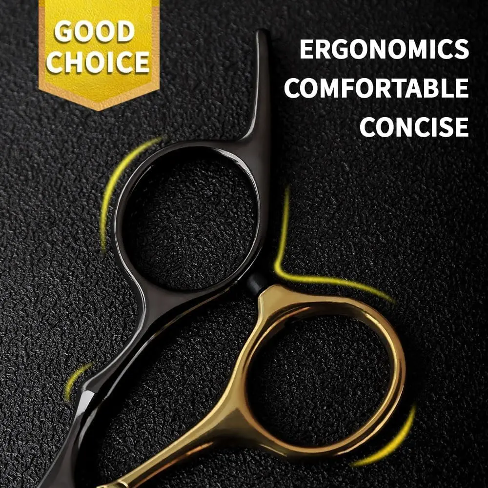 A pair of professional barber shears for hair cutting and thinning, suitable for both men and women.