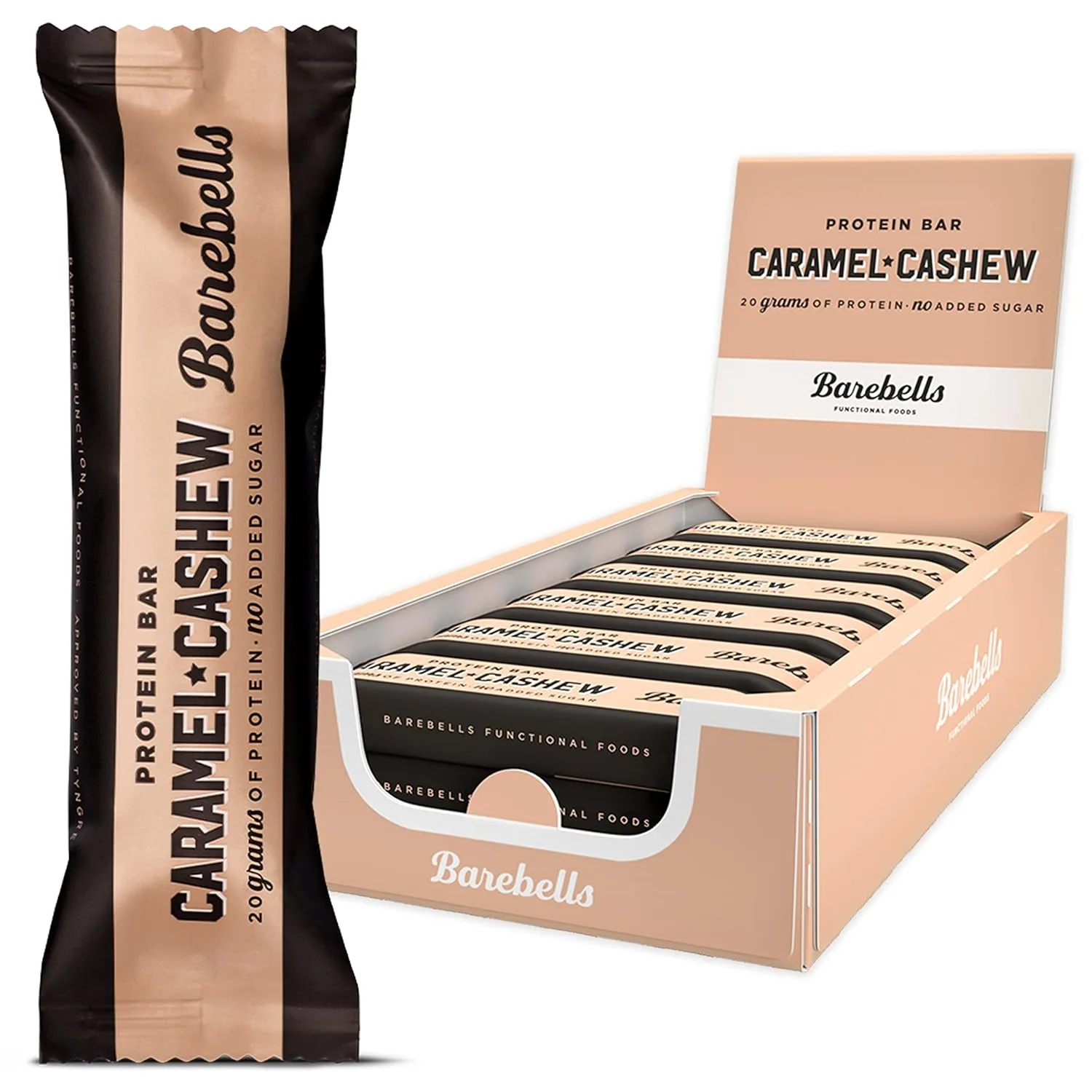 Barebells Protein Bar - Caramel Cashew, Low Sugar