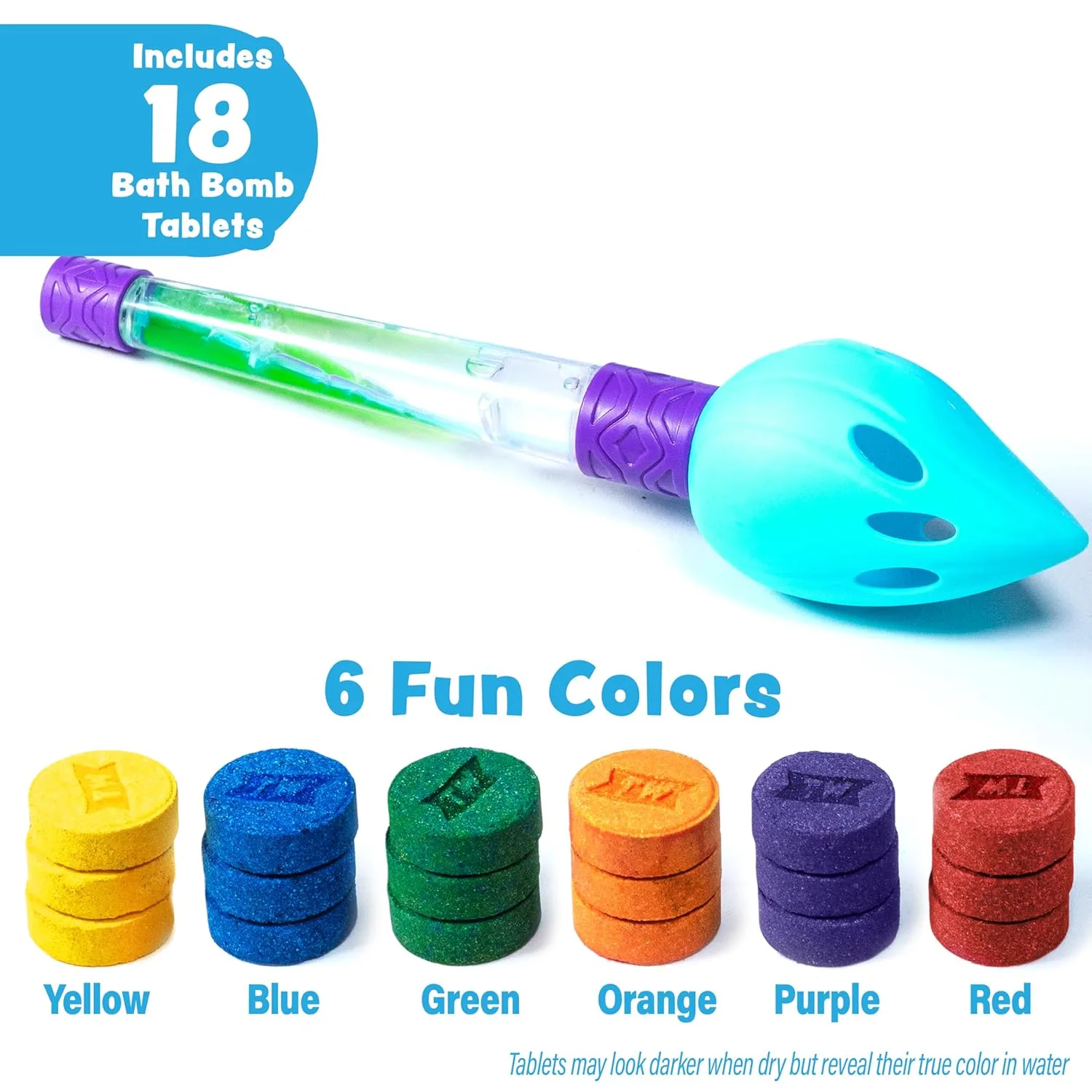 Bath Bombs with Brush for Kids - Fun, Non-Toxic Colors - Image 6