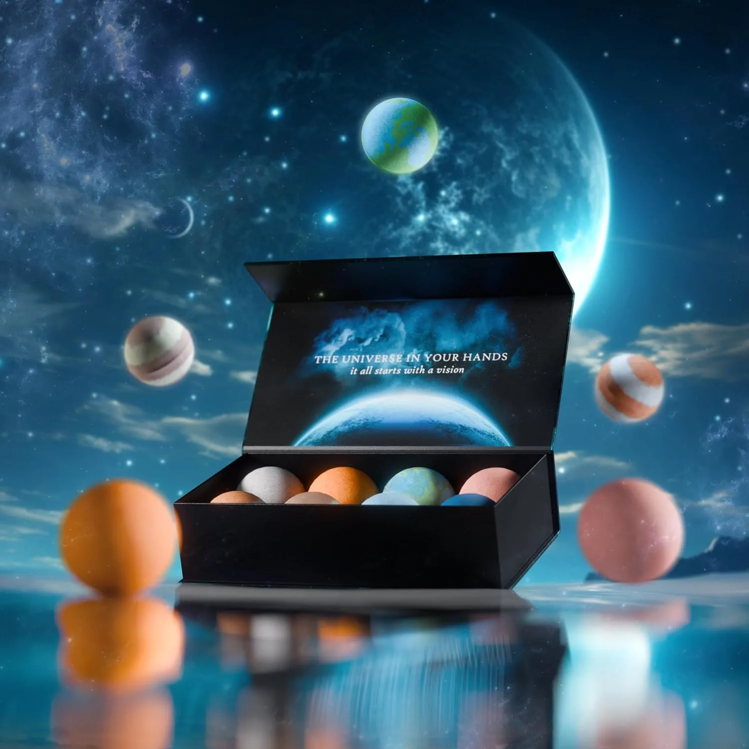 Bath Bombs Essential Oil Shea Butter - Spa Gift Set - Image 2