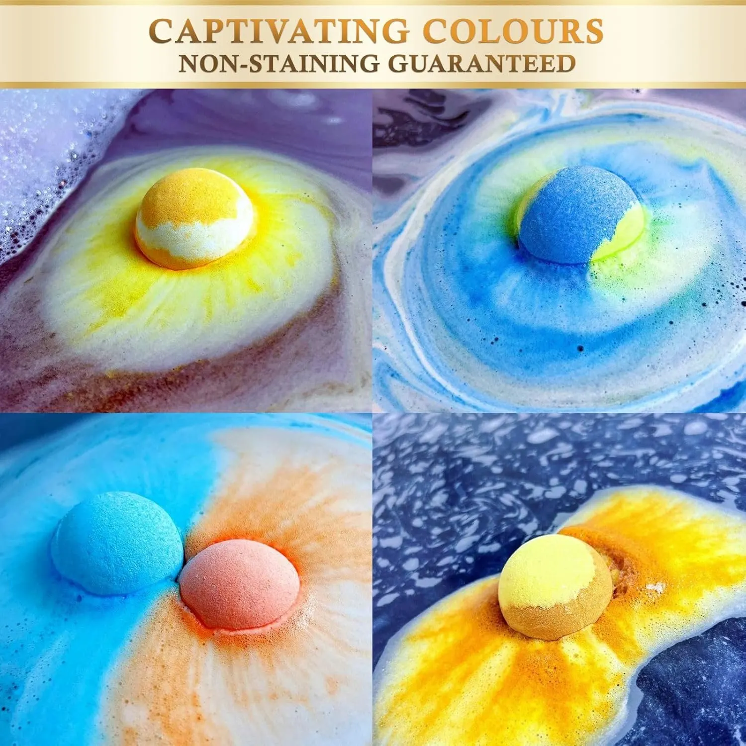 Bath Bombs Essential Oil Shea Butter - Spa Gift Set - Image 3