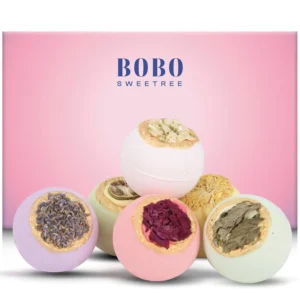 Bath Bombs Gift Set - Luxury Real Flower Fizzies