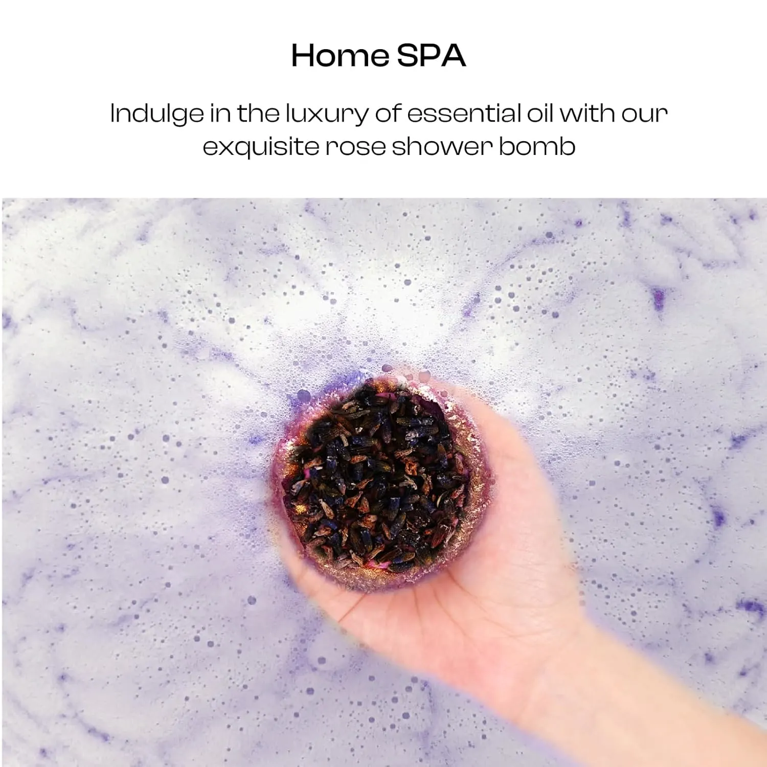 Bath Bombs Gift Set - Luxury Real Flower Fizzies - Image 5