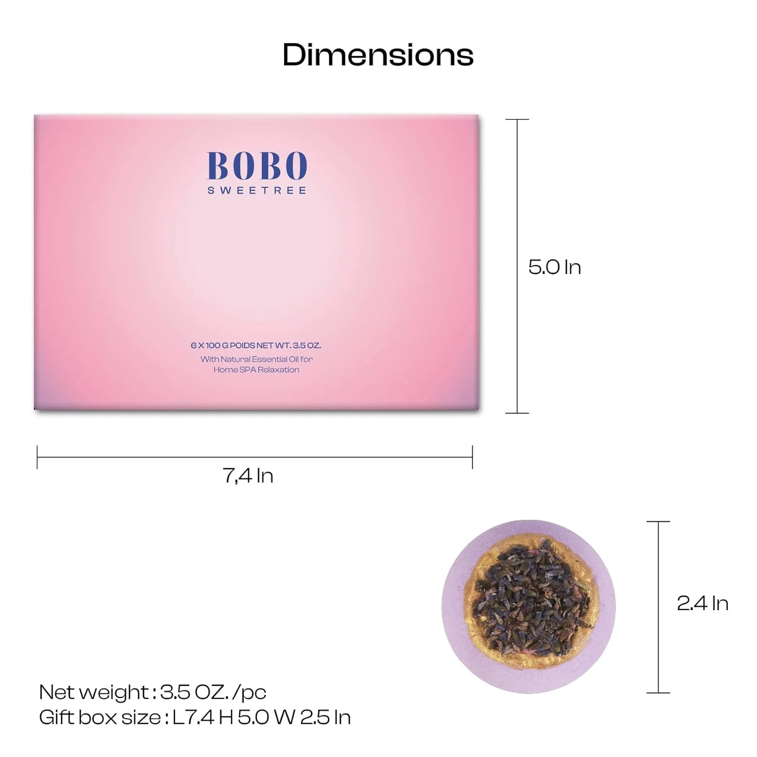 Bath Bombs Gift Set - Luxury Real Flower Fizzies - Image 7