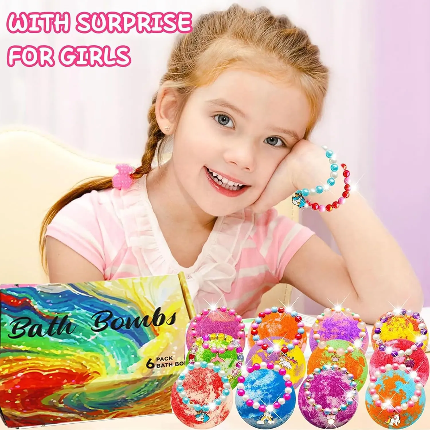 Bath Bombs for Girls with Jewelry Surprise - Image 5
