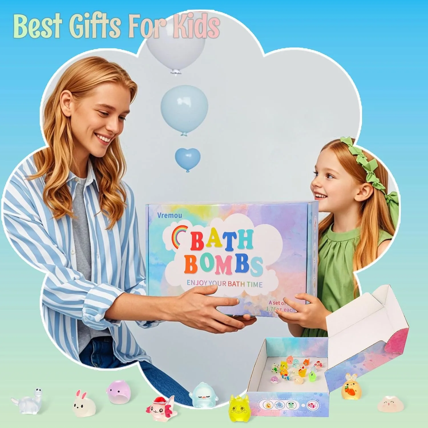 Bath Bombs for Kids with Glow Surprise Toys 15 Pack - Image 5