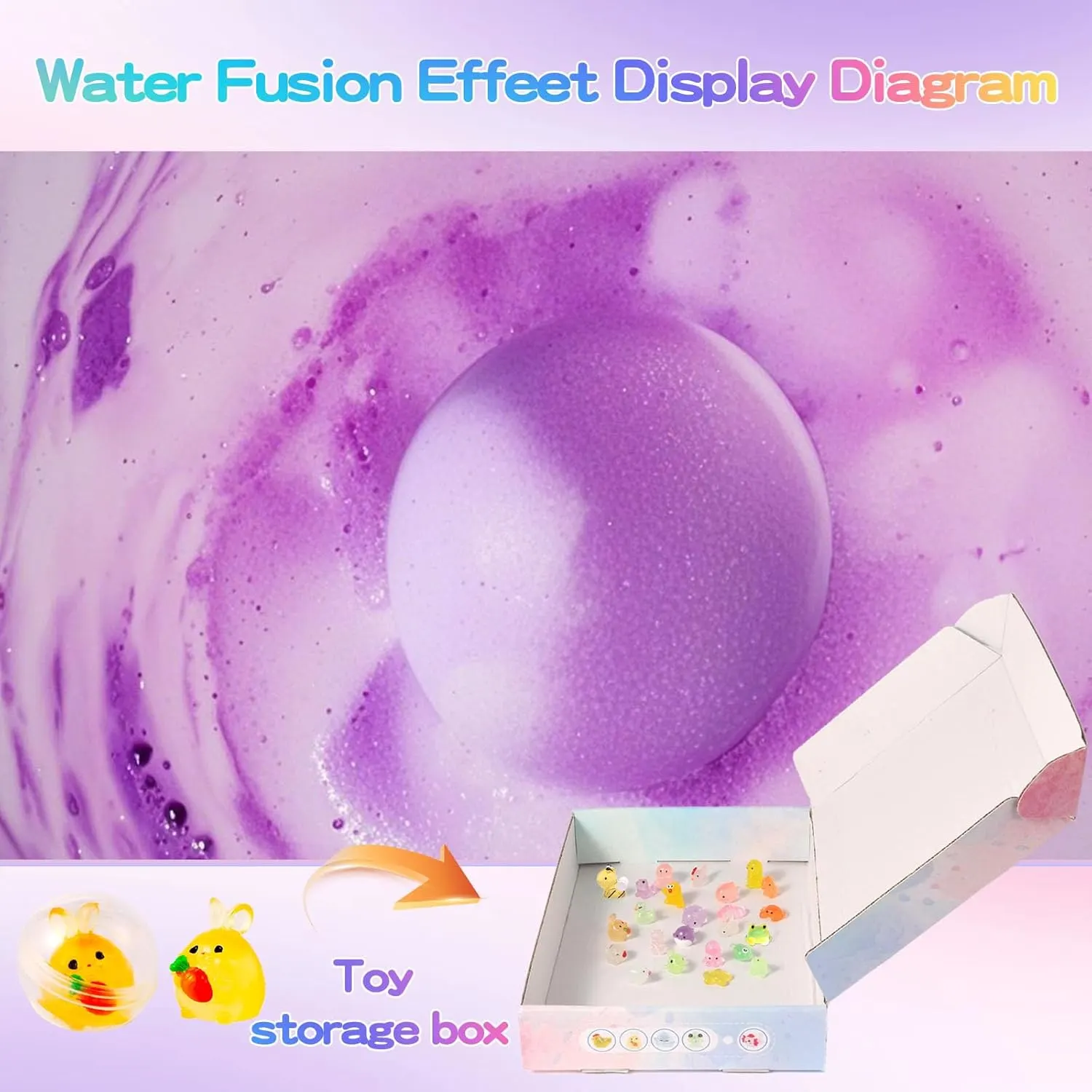 Bath Bombs for Kids with Surprise Inside, Natural - Image 6