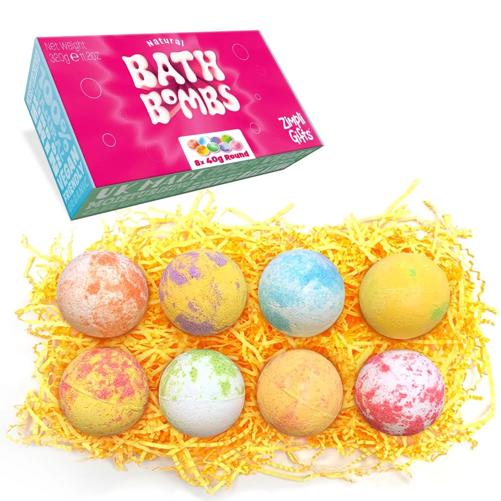 Bath Bombs Set Women, Vegan Gift