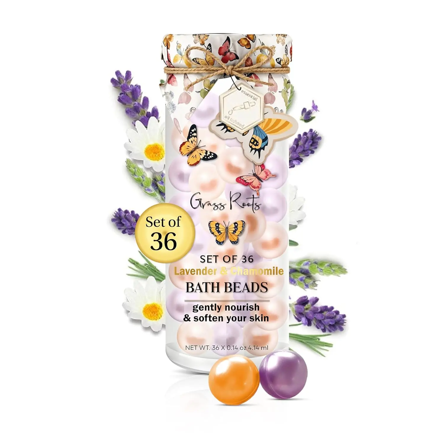 Bath Oil Beads Lavender Chamomile - 36 Count