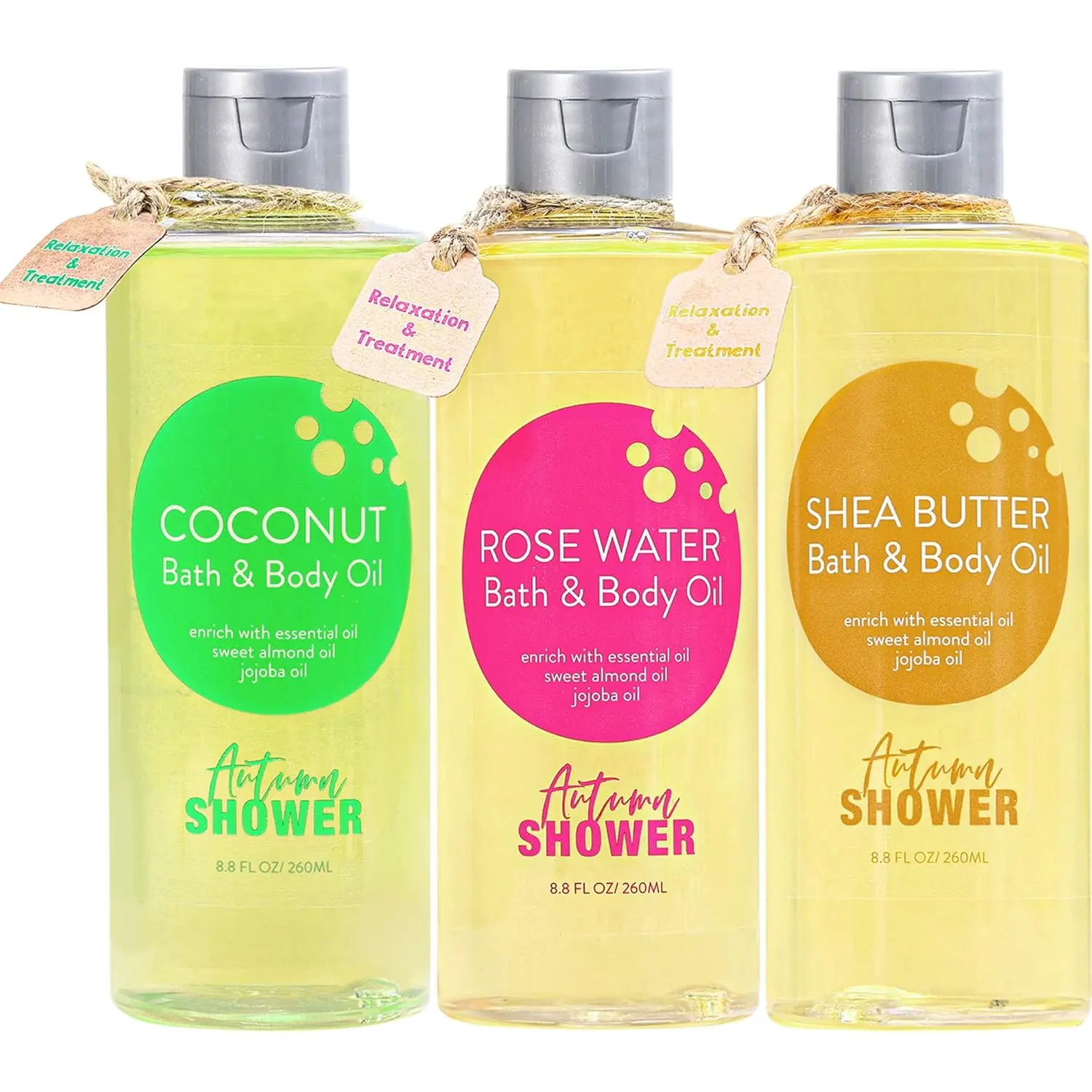Bath Oil Set - Shea, Rose & Coconut - Gifts for Women