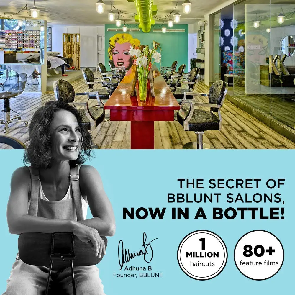 BBLUNT Natural Black hair colour provides 100% grey coverage and long-lasting shine for up to 8 weeks, specially formulated for Indian hair with an ammonia-free formula and added Shine Tonic.