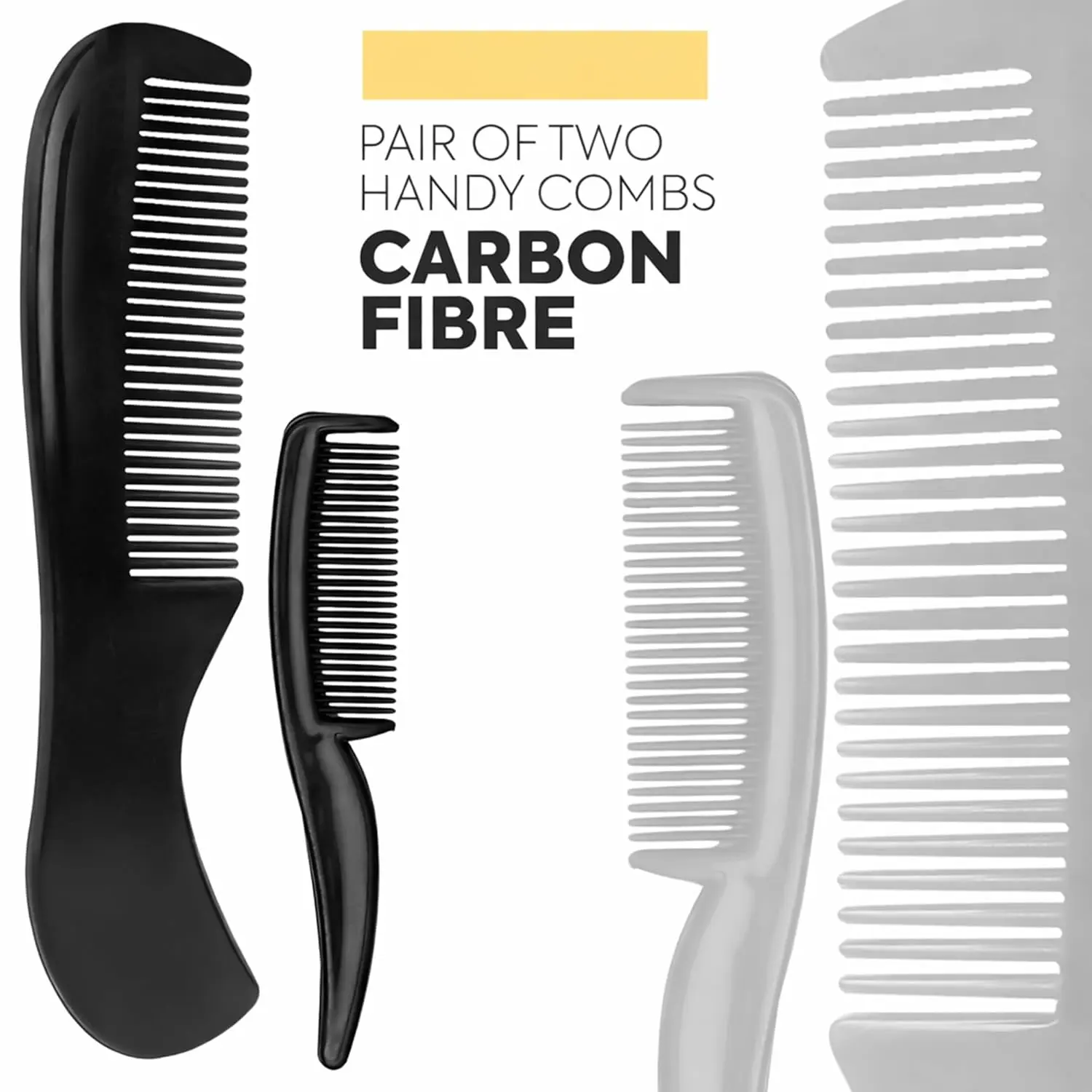 This beard and mustache grooming kit features premium German steel scissors, two combs, and a travel pouch for precise facial hair trimming and styling.